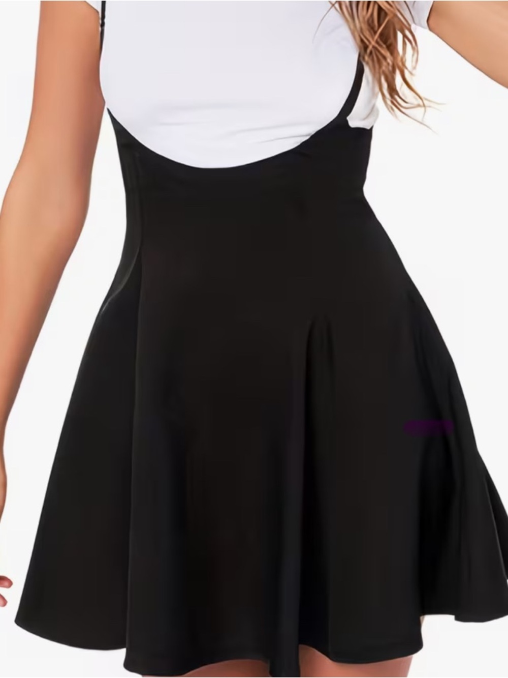 Black A-Line Skater Dress